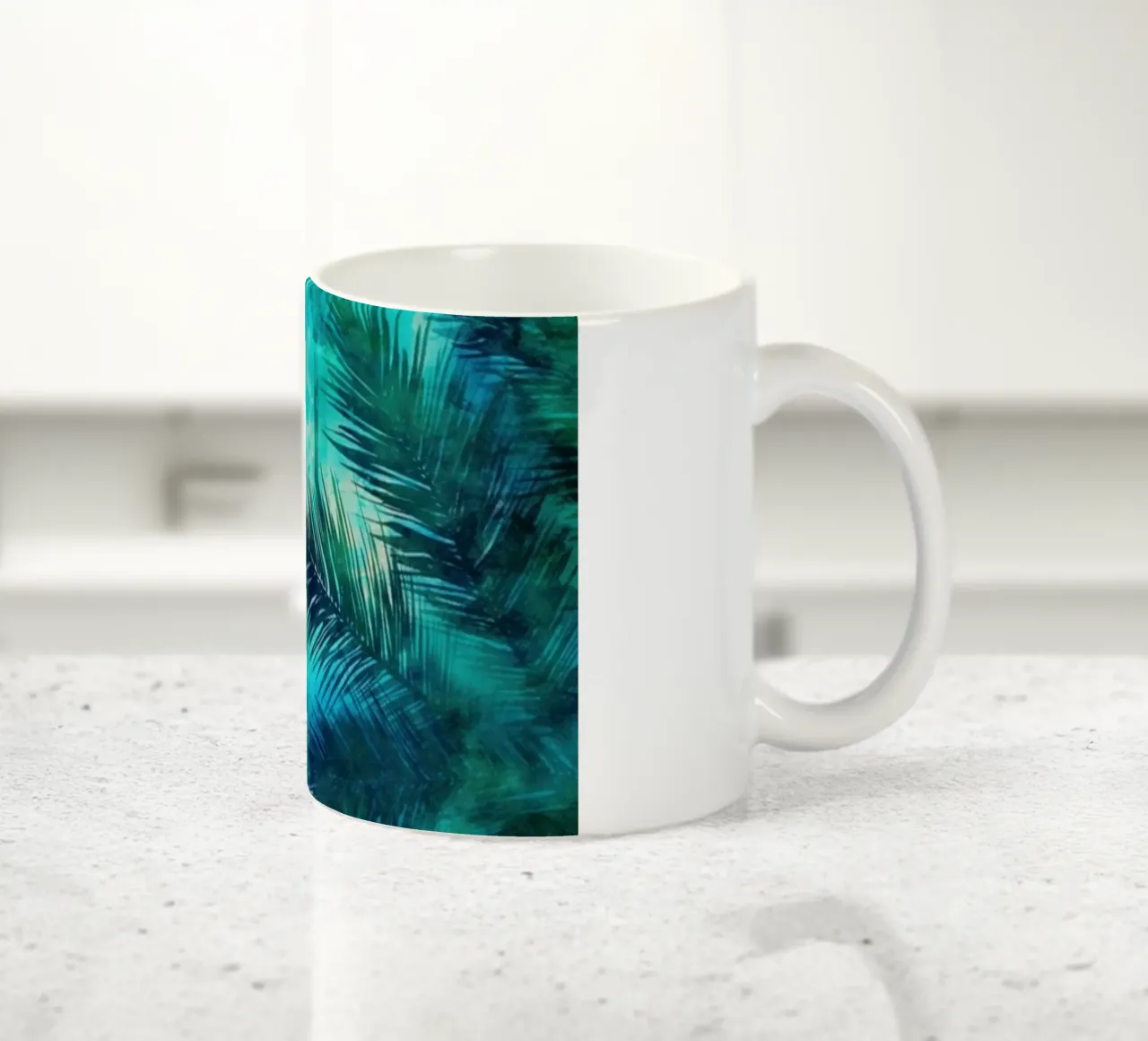 Paesaggio mistico oscuro della giungla tazza in ceramica da Modern Muse