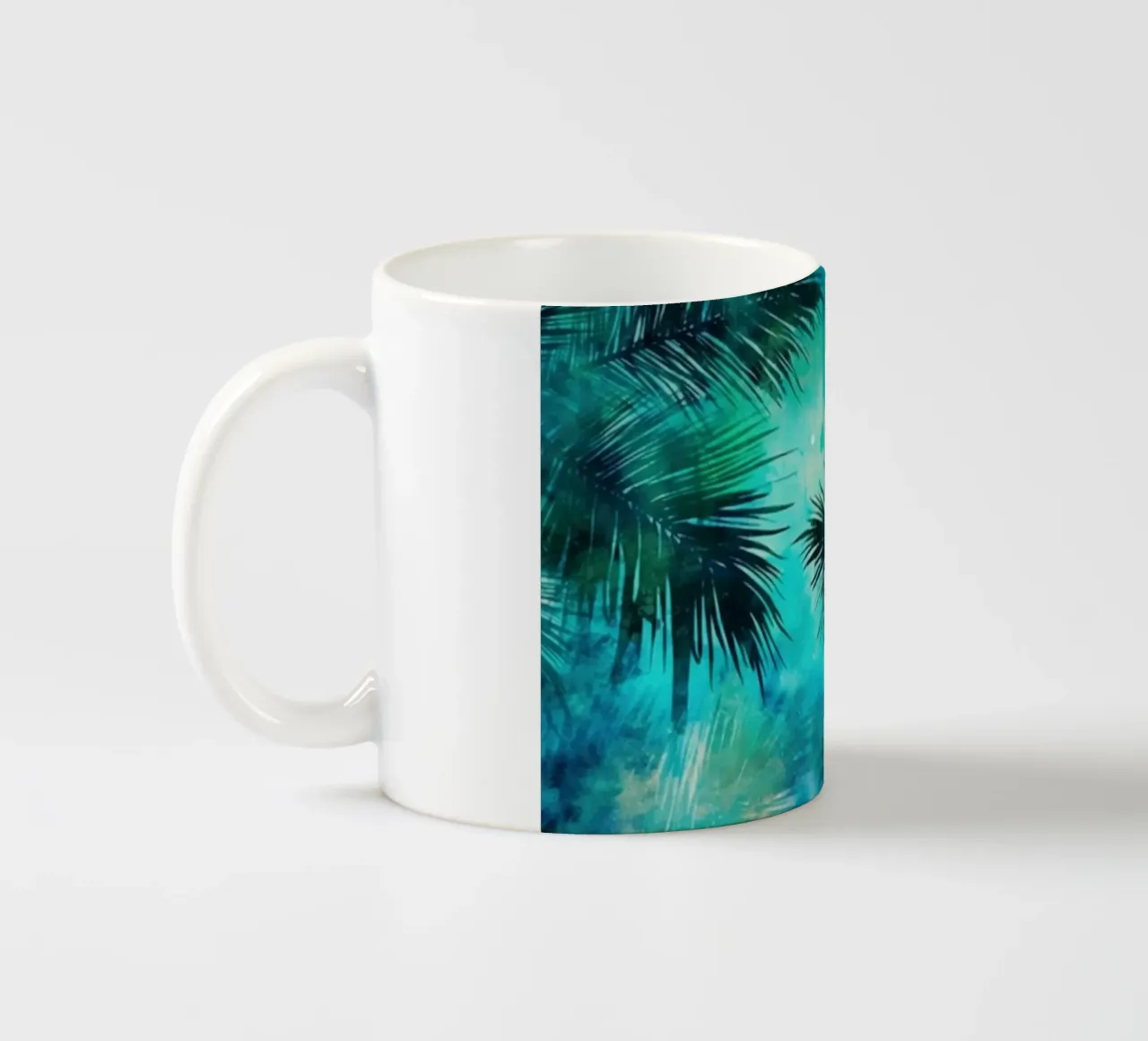 Paesaggio mistico oscuro della giungla tazza in ceramica da Modern Muse