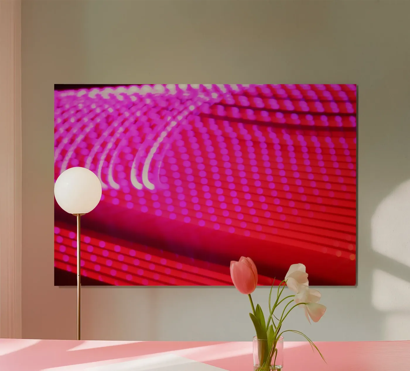 Frequenz in Pink poster da ZeebArtGallery
