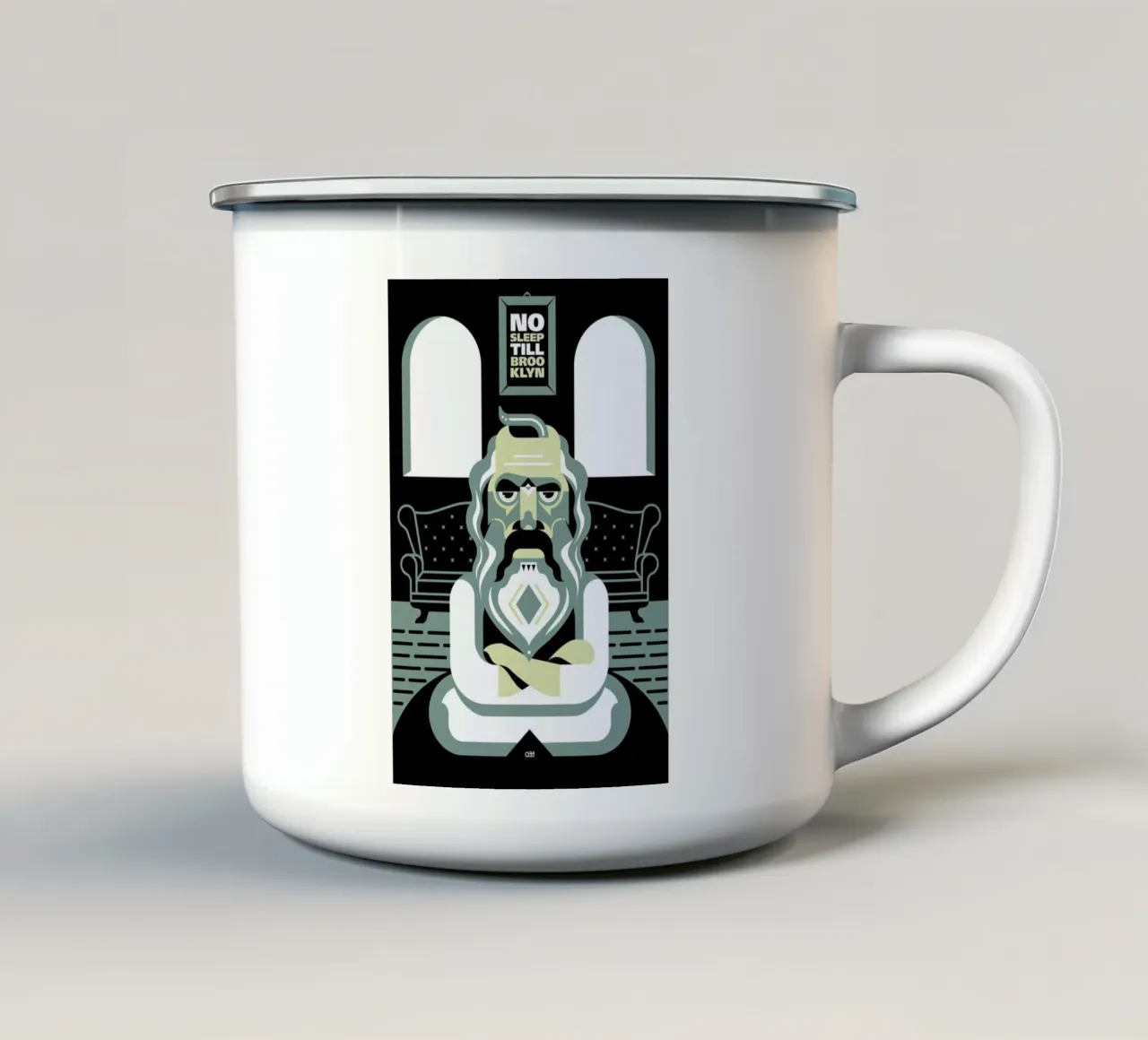 Rock Motel – Rick Rubin tazza in smalto da Oscar Odd Diodoro