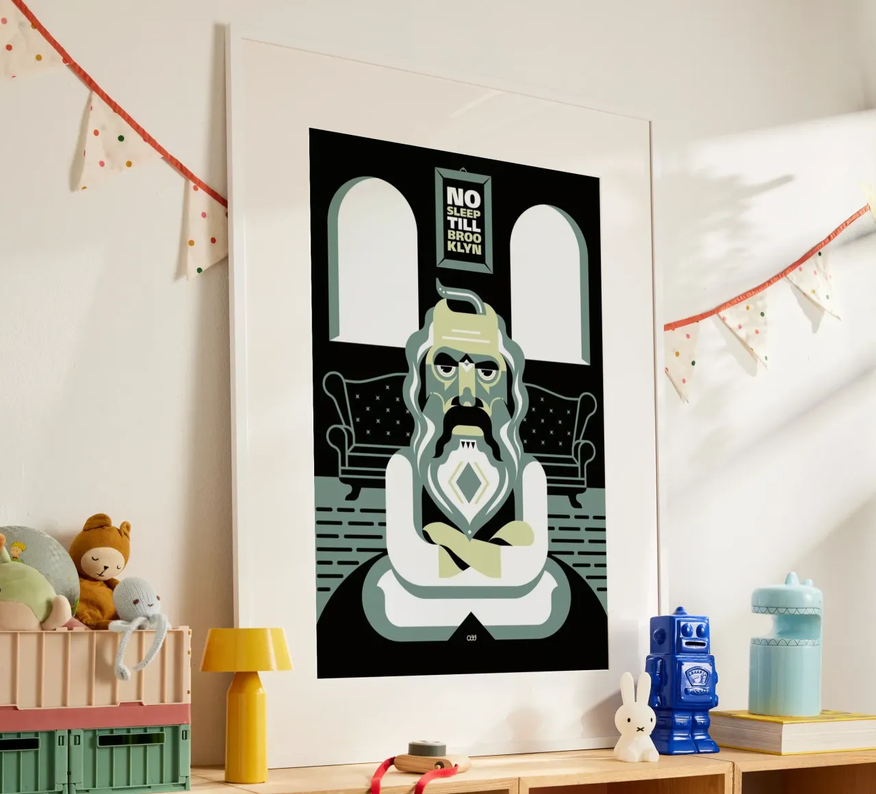 Rock Motel – Rick Rubin poster con telaio in legno da Oscar Odd Diodoro