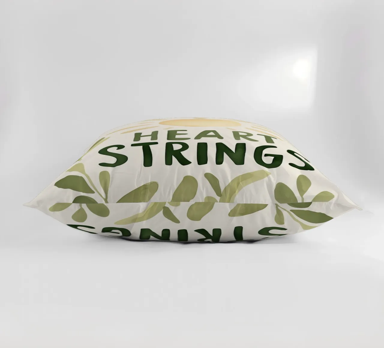 Heart Strings decorative cushion by treechild