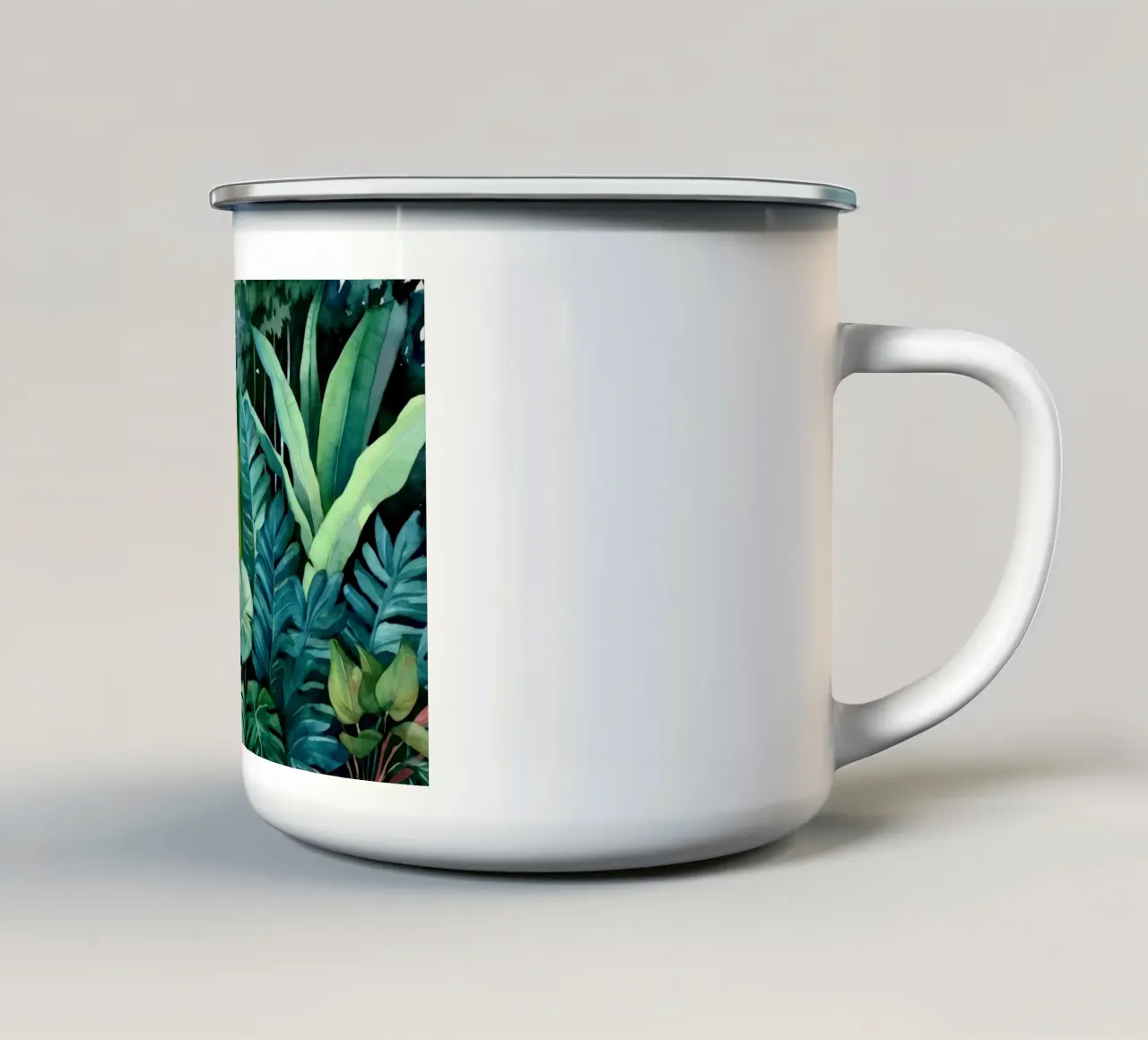 Paesaggio della giungla tropicale tazza in smalto da Modern Muse