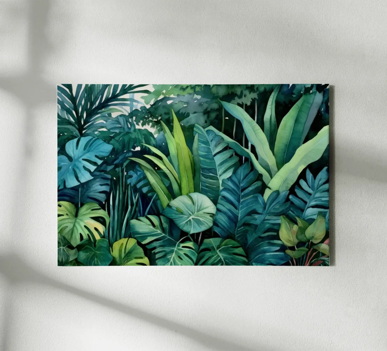 Tropisch junglelandschap canvas met Baklijst van Modern Muse