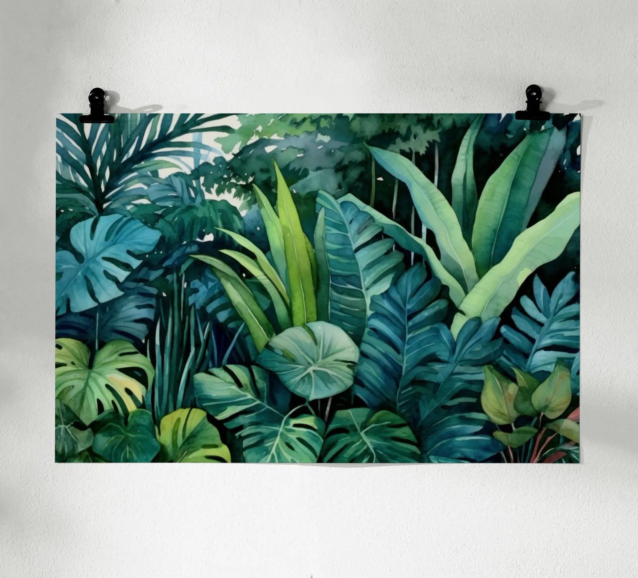 Paysage de jungle tropicale poster de Modern Muse