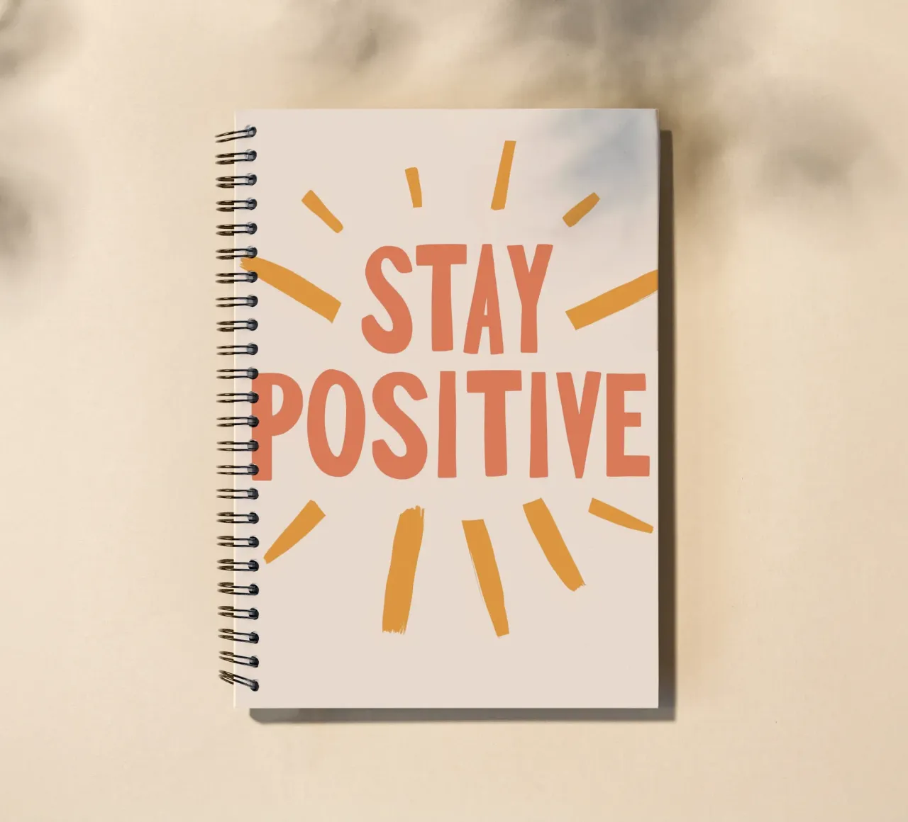 Stay Positive No 2 spiral notebook by treechild