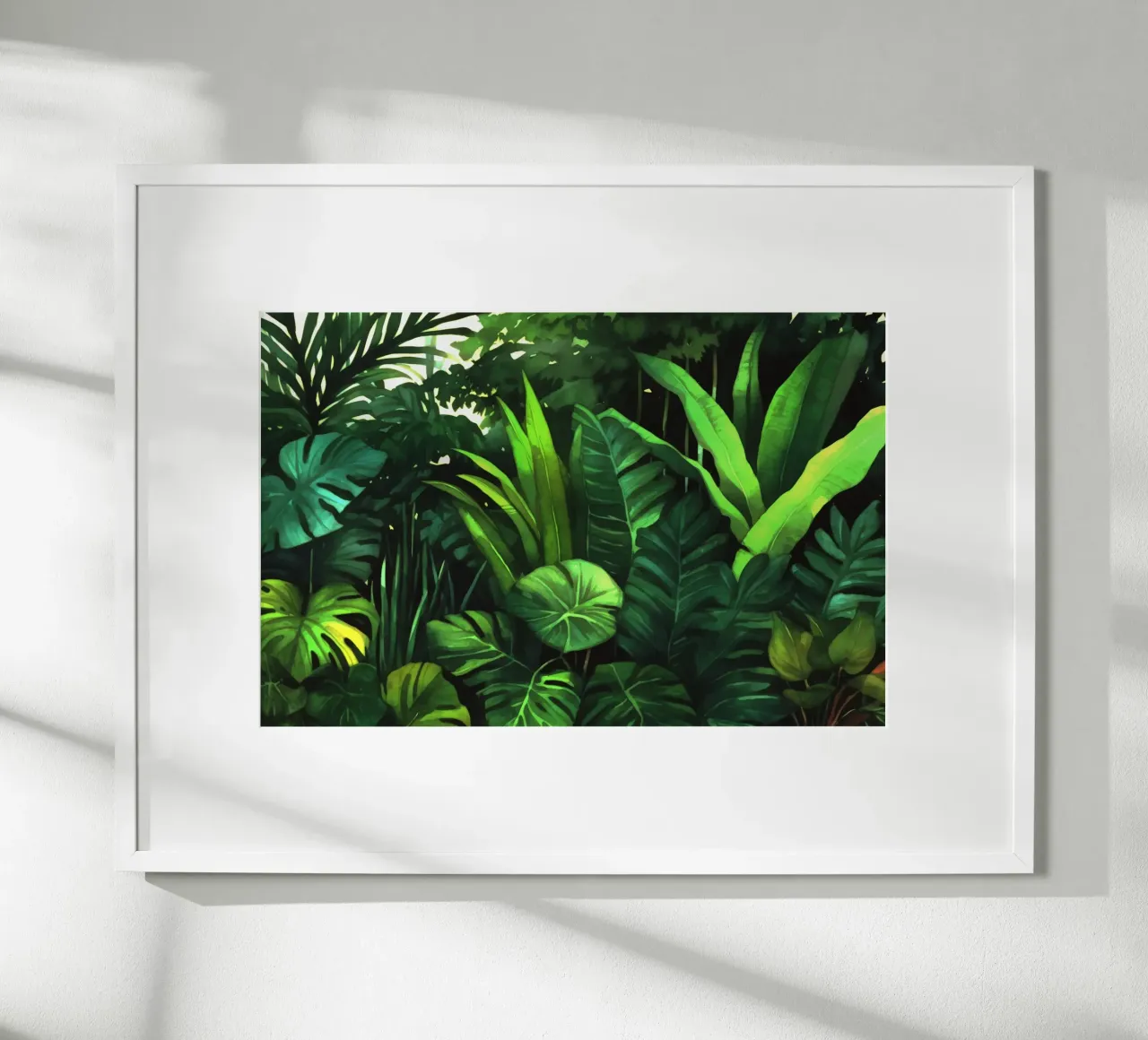 Tropical Jungle Landscape poster by Modern Muse