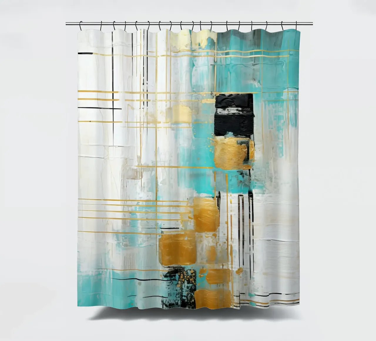 ART ABSTRACTUEL Choix de vie rideau de douche de Melanie Viola
