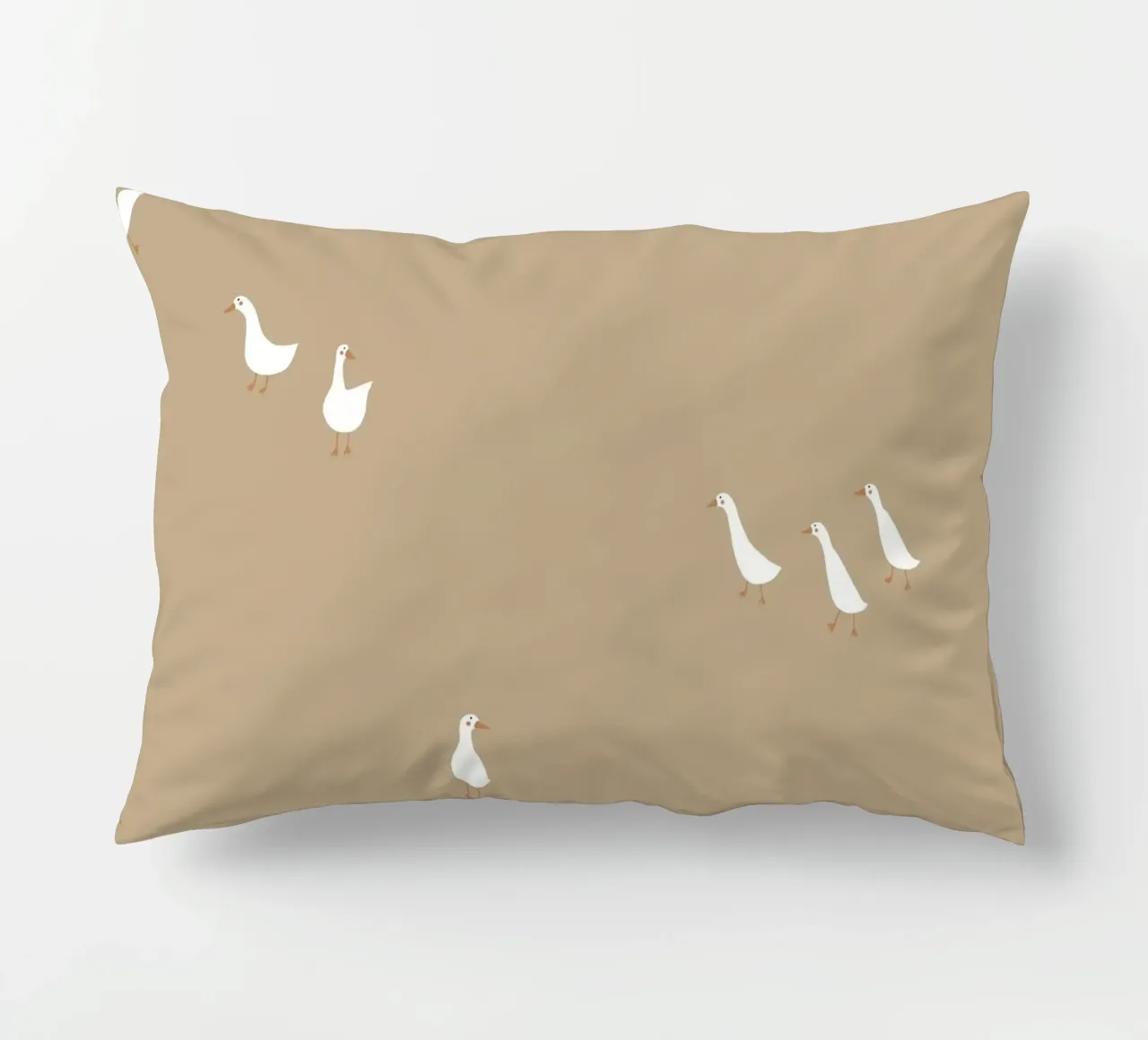 Geese green cuscino da AleksandraAnna
