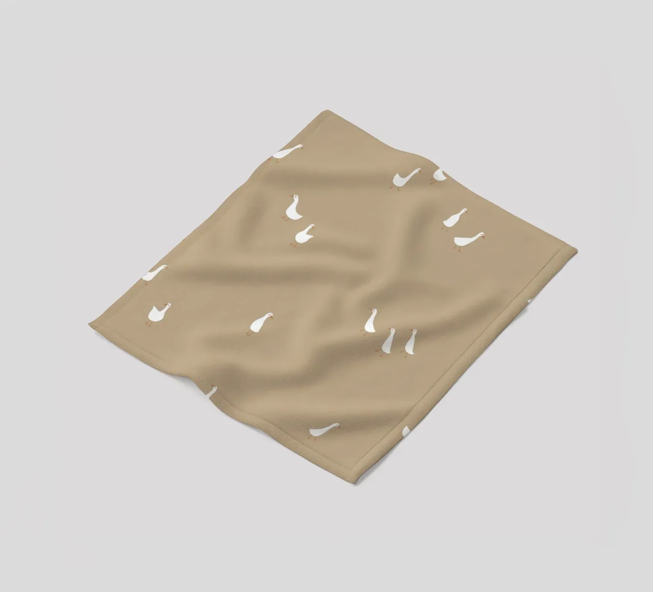 Geese green coperta in pile da AleksandraAnna