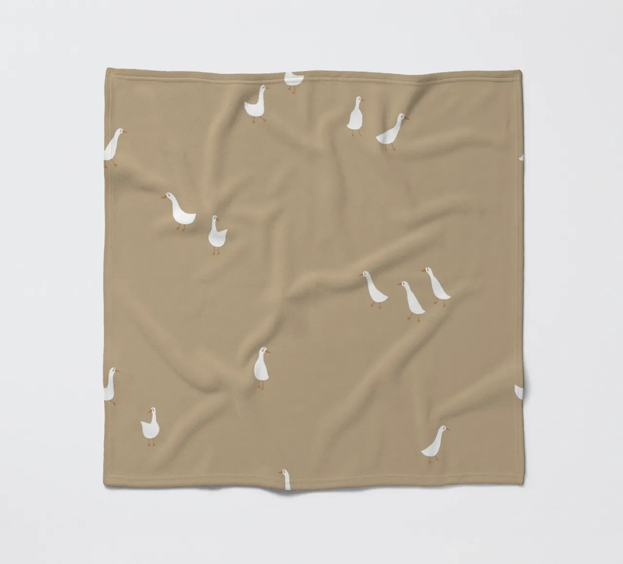 Geese green coperta in pile da AleksandraAnna