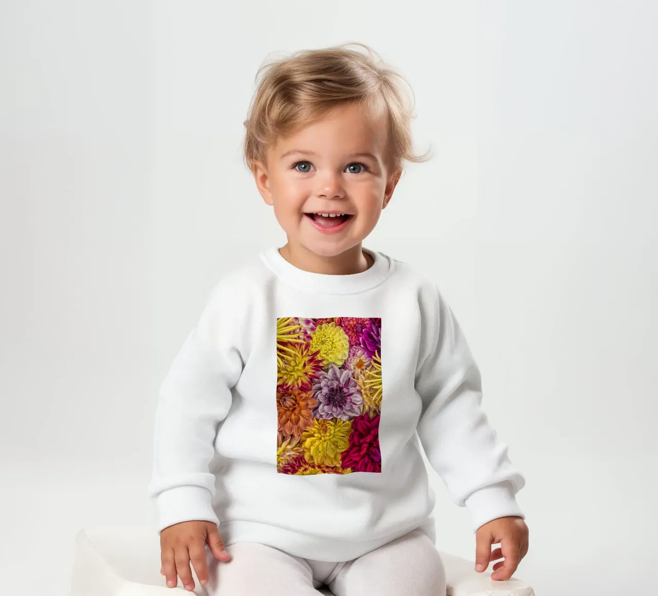 Bellissime dalie in piena fioritura felpa neonato da Curious Collections by Marielle Leenders