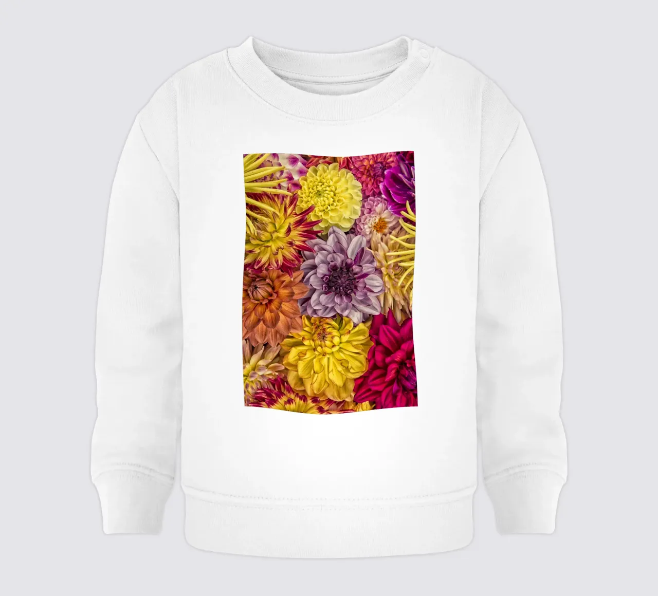 Bellissime dalie in piena fioritura felpa neonato da Curious Collections by Marielle Leenders