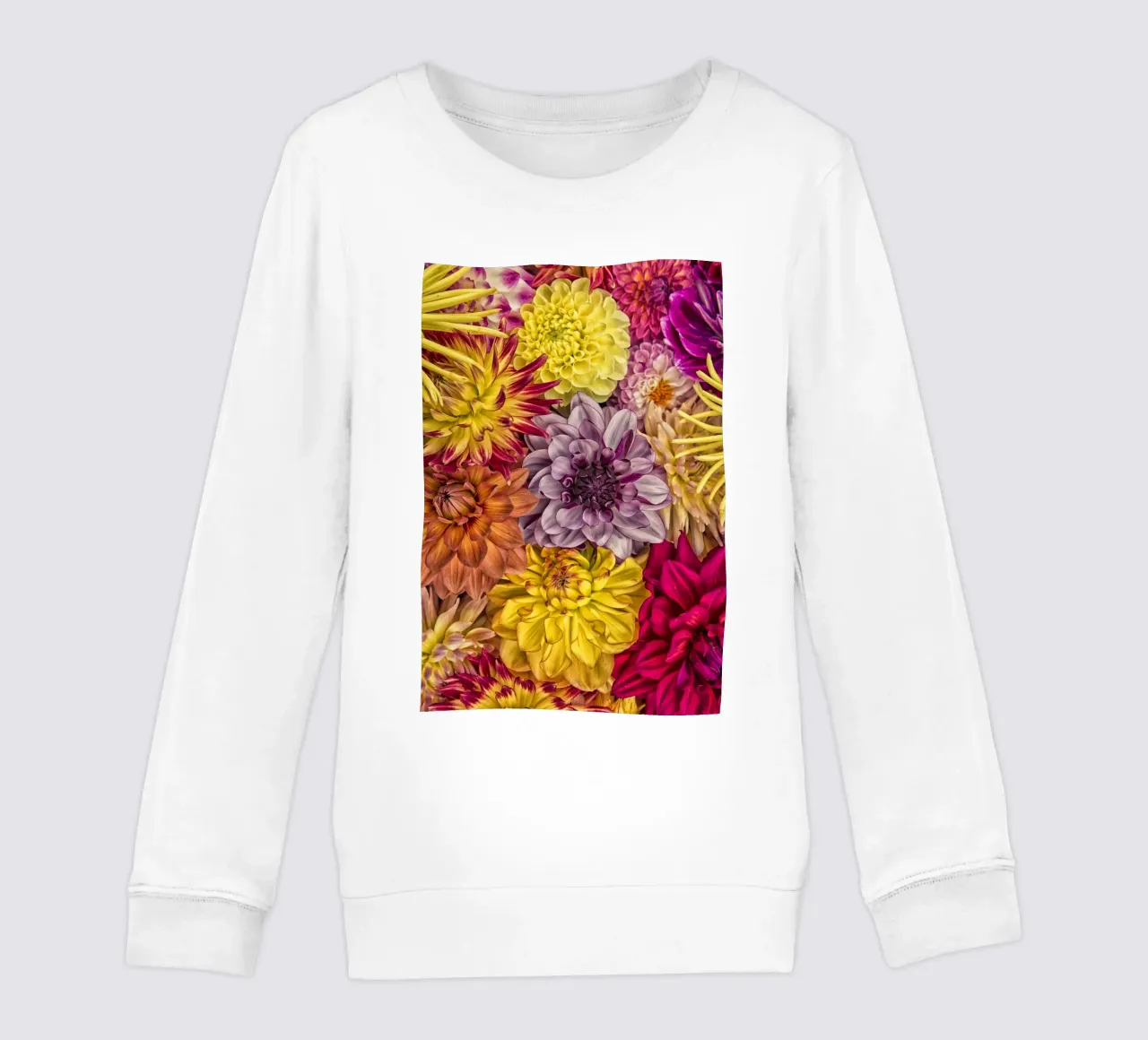 Bellissime dalie in piena fioritura felpa bambino da Curious Collections by Marielle Leenders