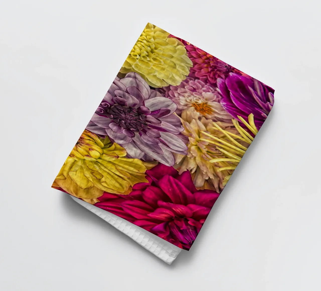 Bellissime dalie in piena fioritura canovaccio da cucina da Curious Collections by Marielle Leenders