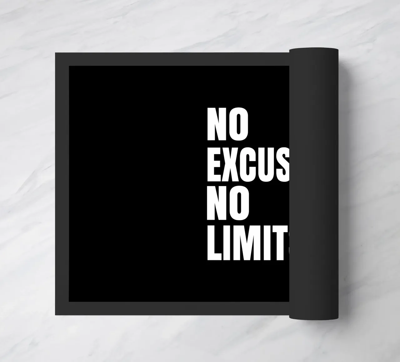 No excuses no limits paillasson de happieeagle