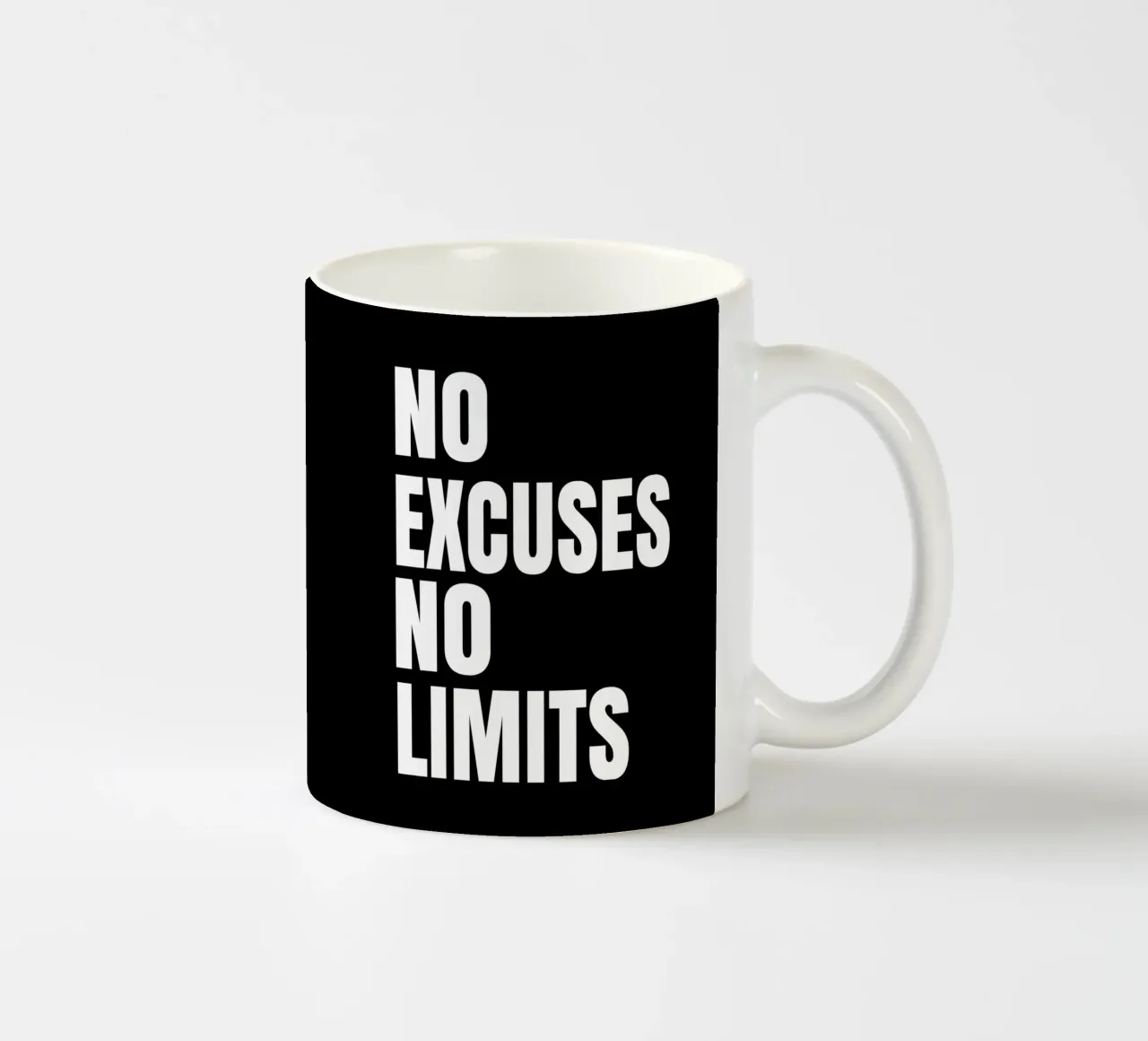 No excuses no limits tazza in ceramica da happieeagle
