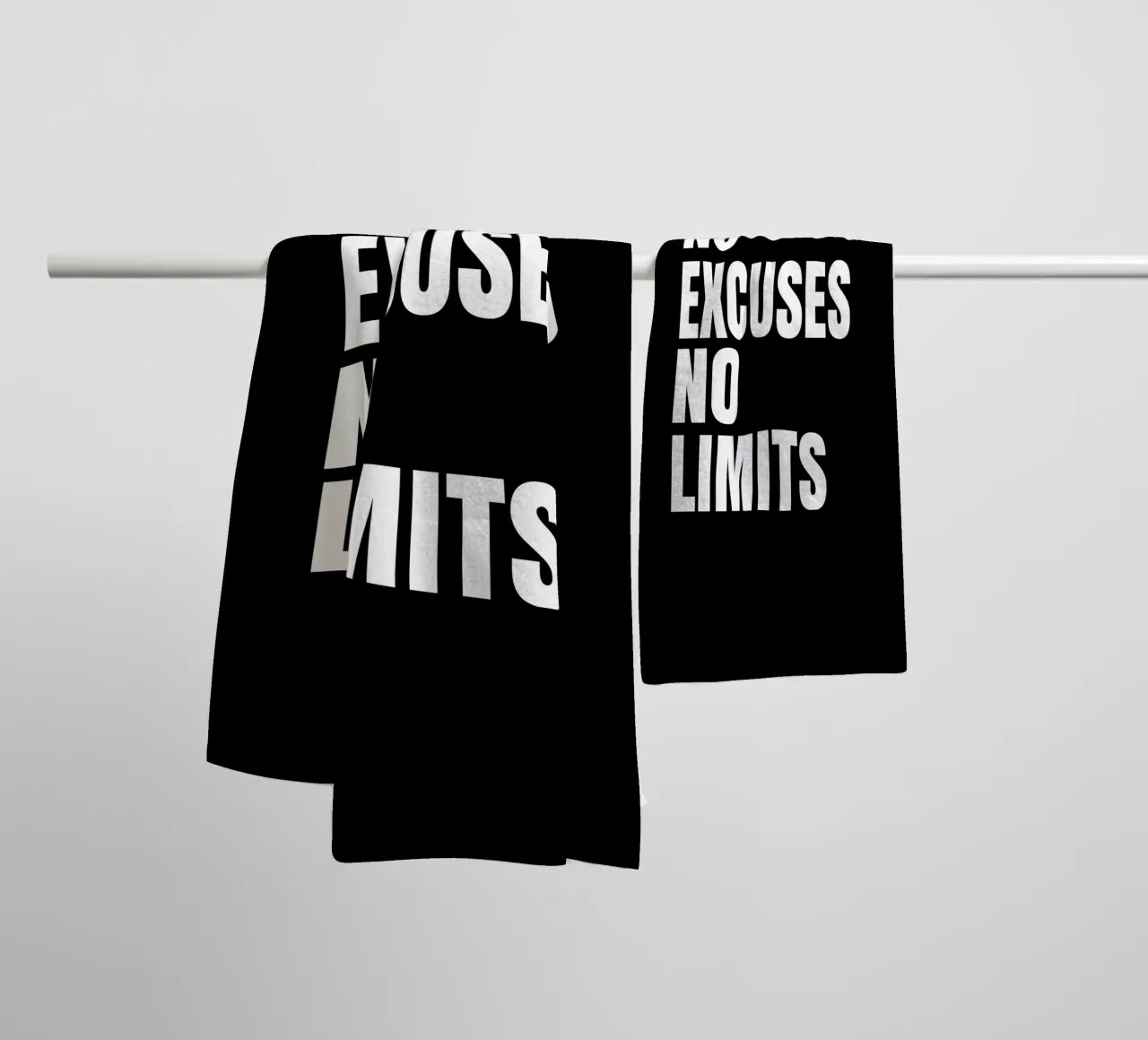 No excuses no limits asciugamano da bagno da happieeagle