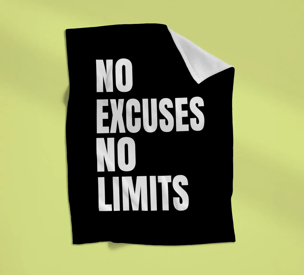 No excuses no limits coperta in pile da happieeagle