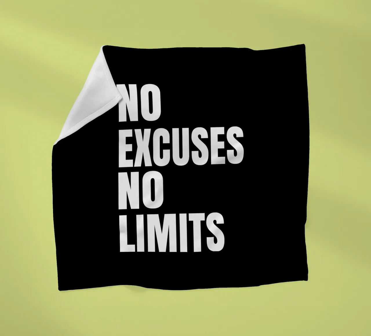 No excuses no limits coperta in pile da happieeagle