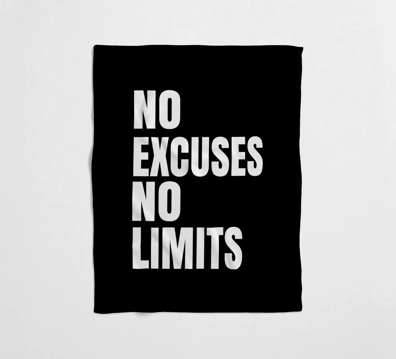 No excuses no limits coperta in pile da happieeagle