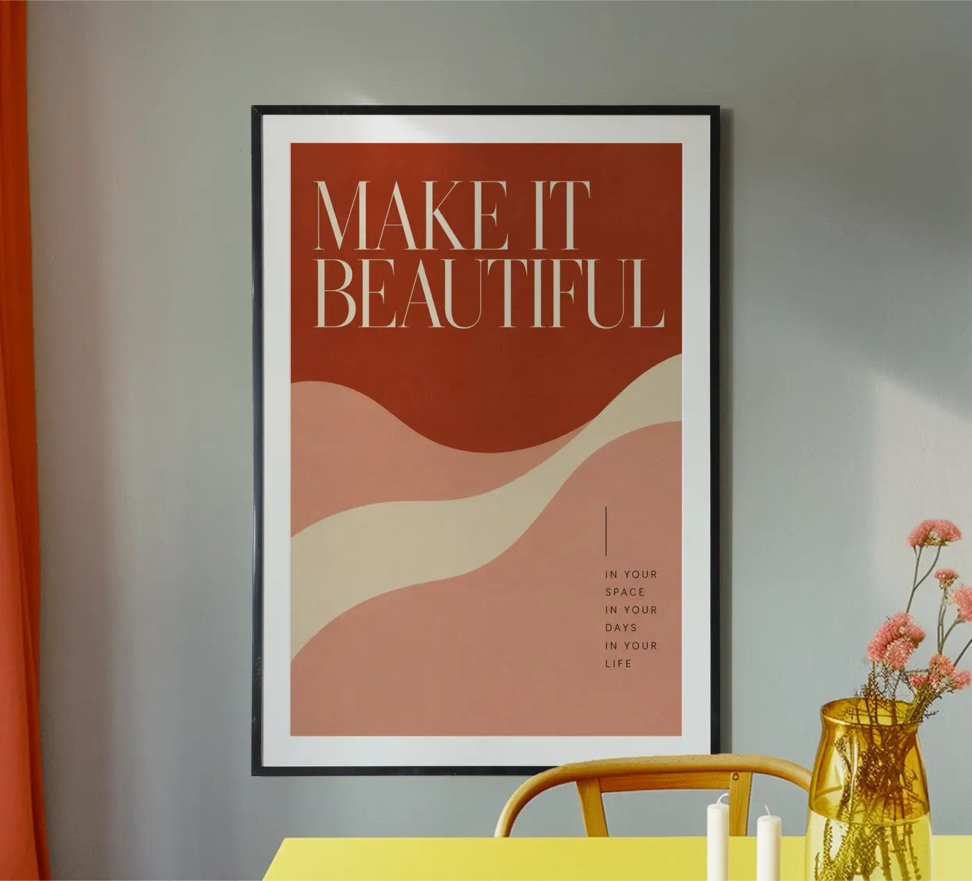 make it beautiful poster van Statements