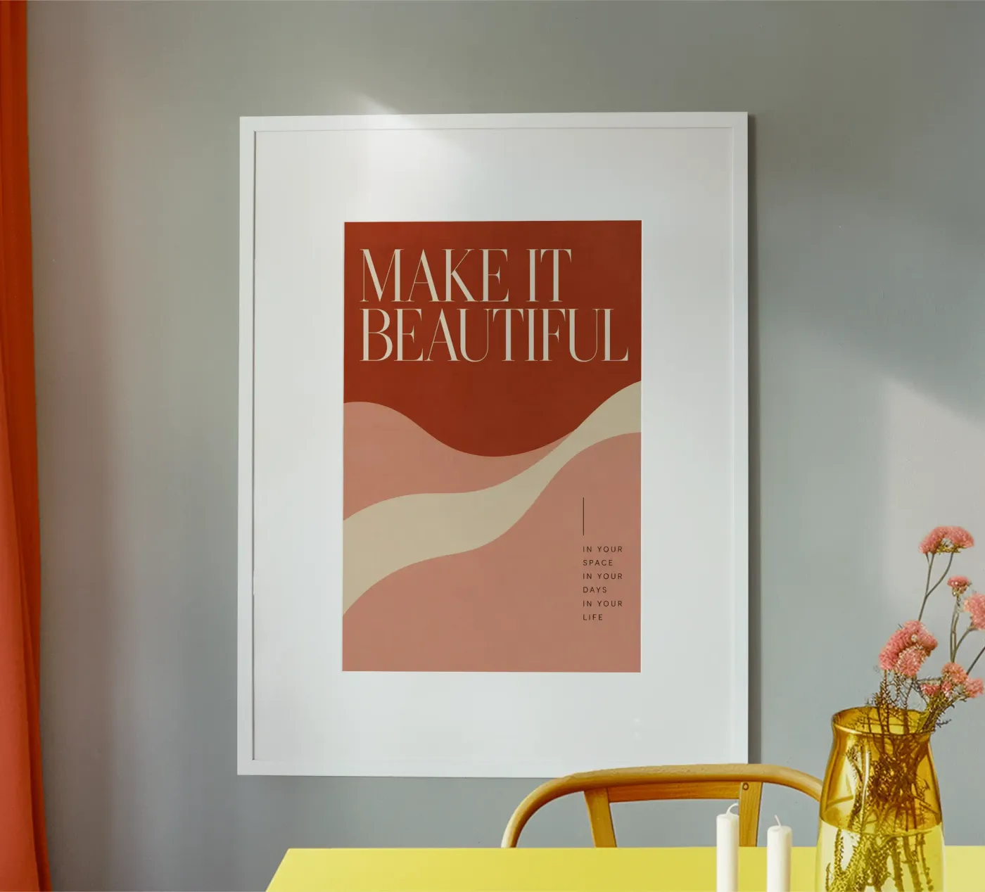 make it beautiful poster van Statements
