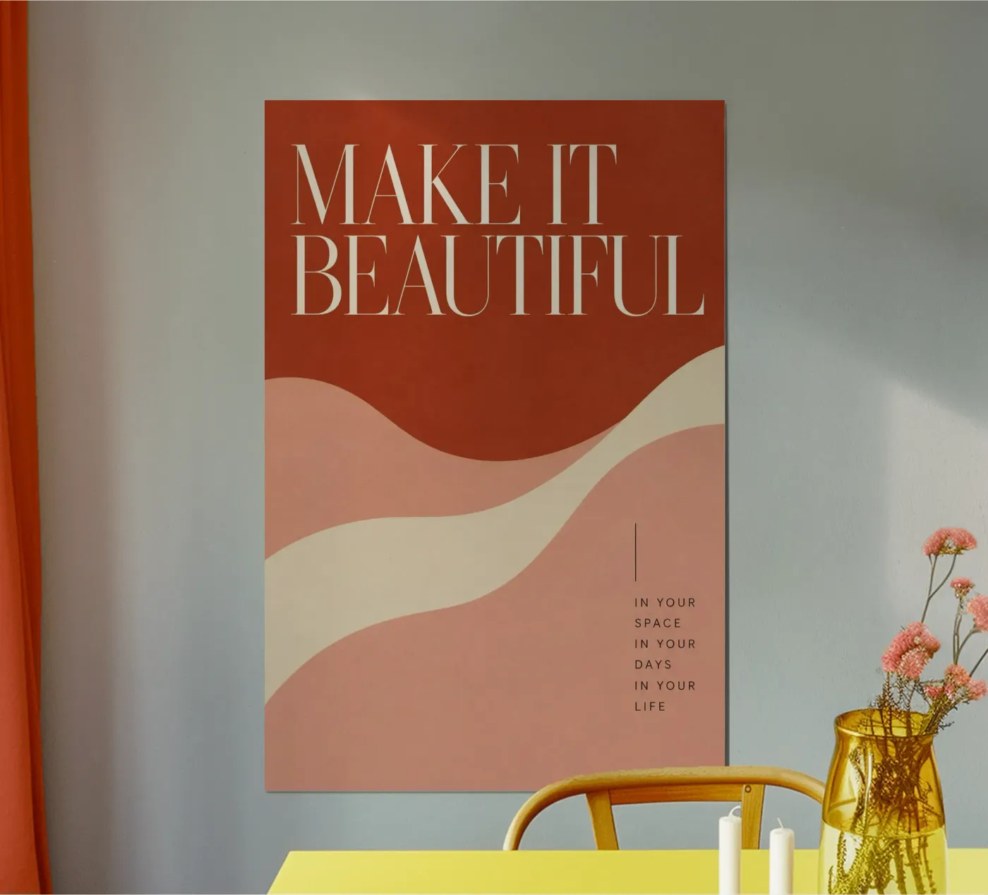 make it beautiful poster van Statements