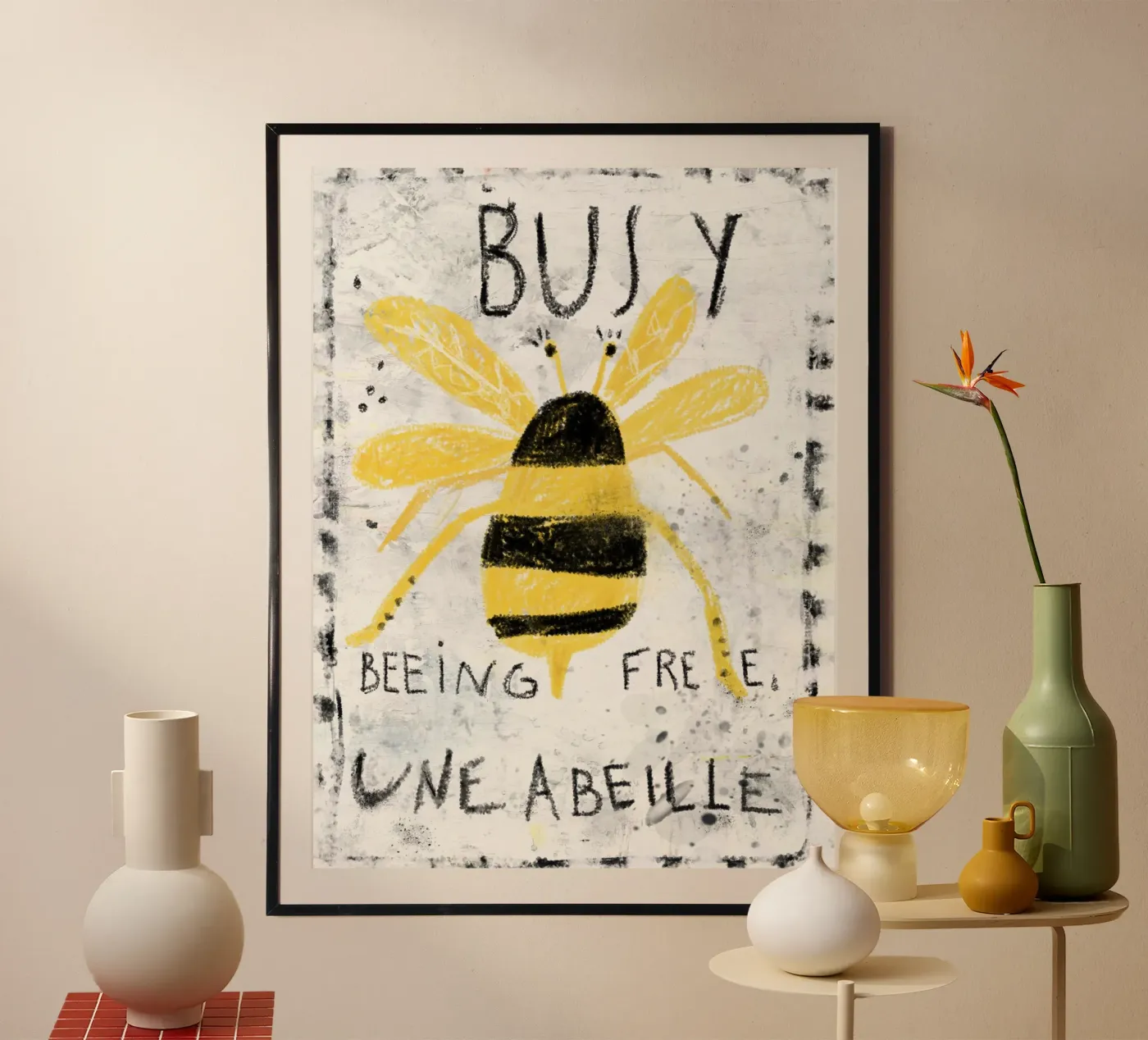 busy bumblebee poster van annick