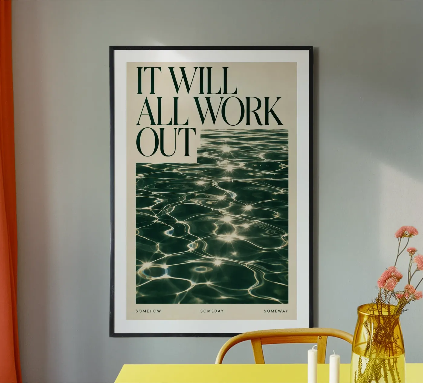 it will all work out poster by Statements