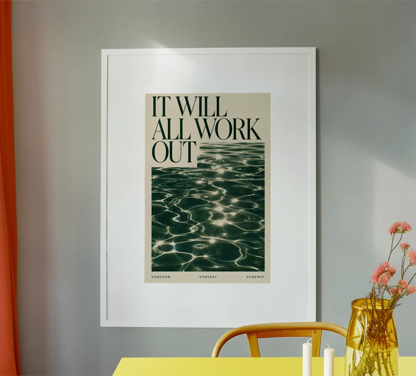 it will all work out poster by Statements