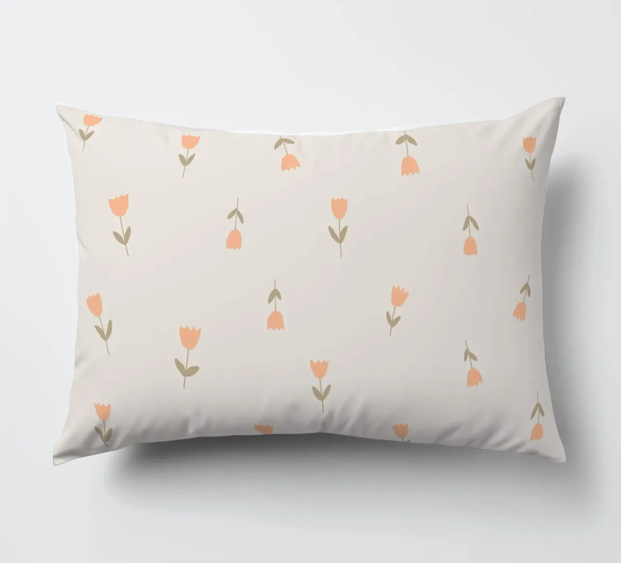 Tulips peach cuscino da AleksandraAnna