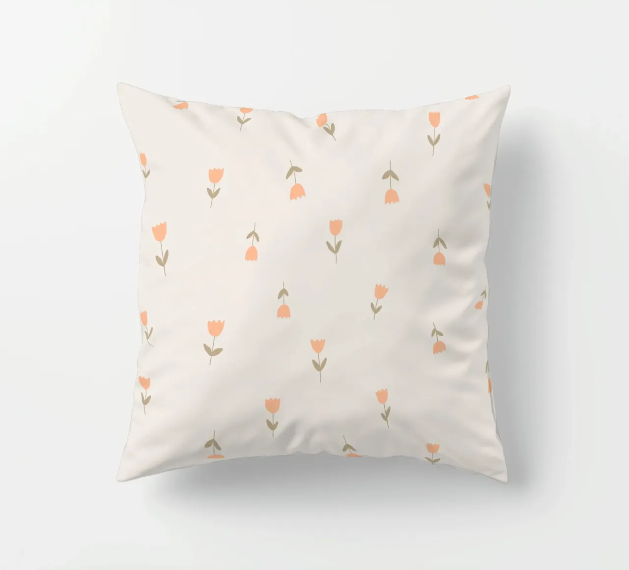 Tulips peach cuscino da AleksandraAnna