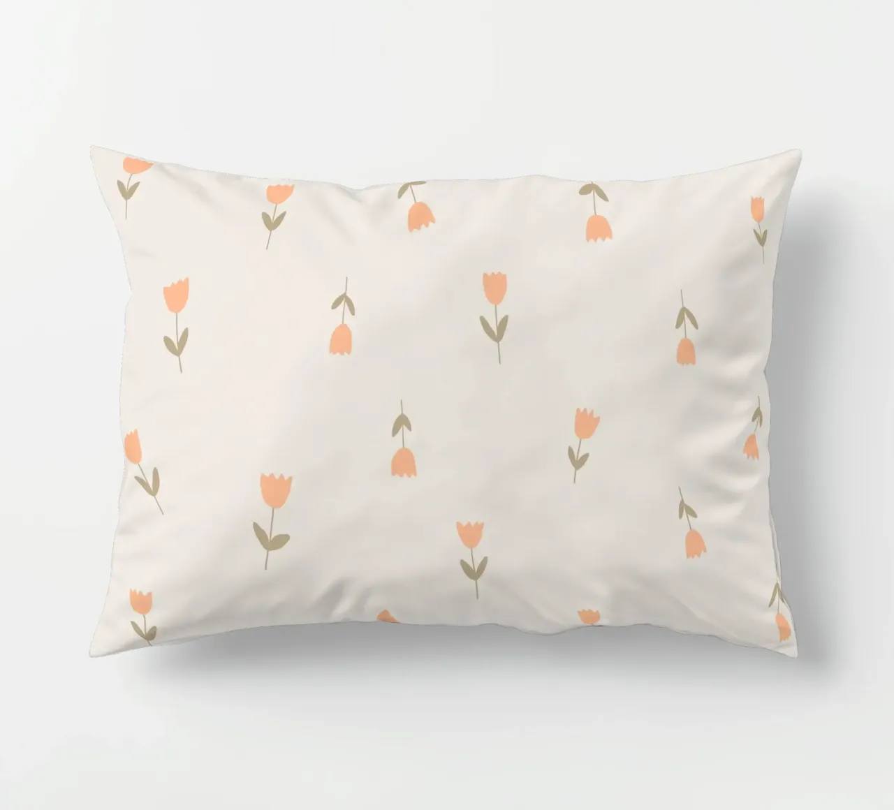 Tulips peach cuscino da AleksandraAnna