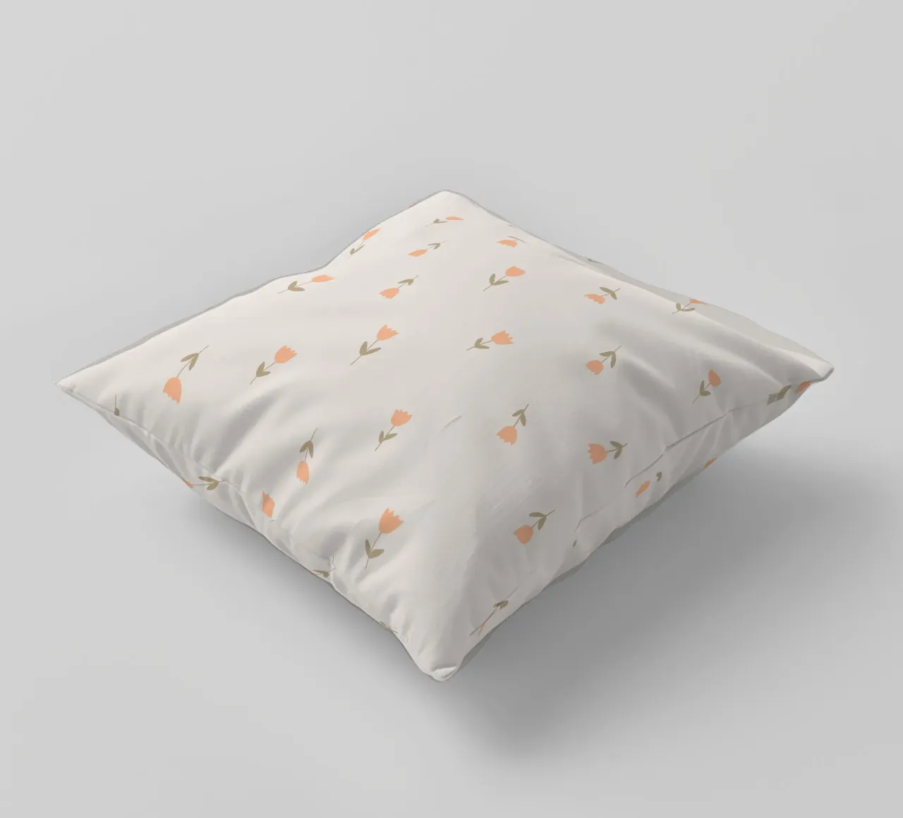 Tulips peach cuscino da AleksandraAnna