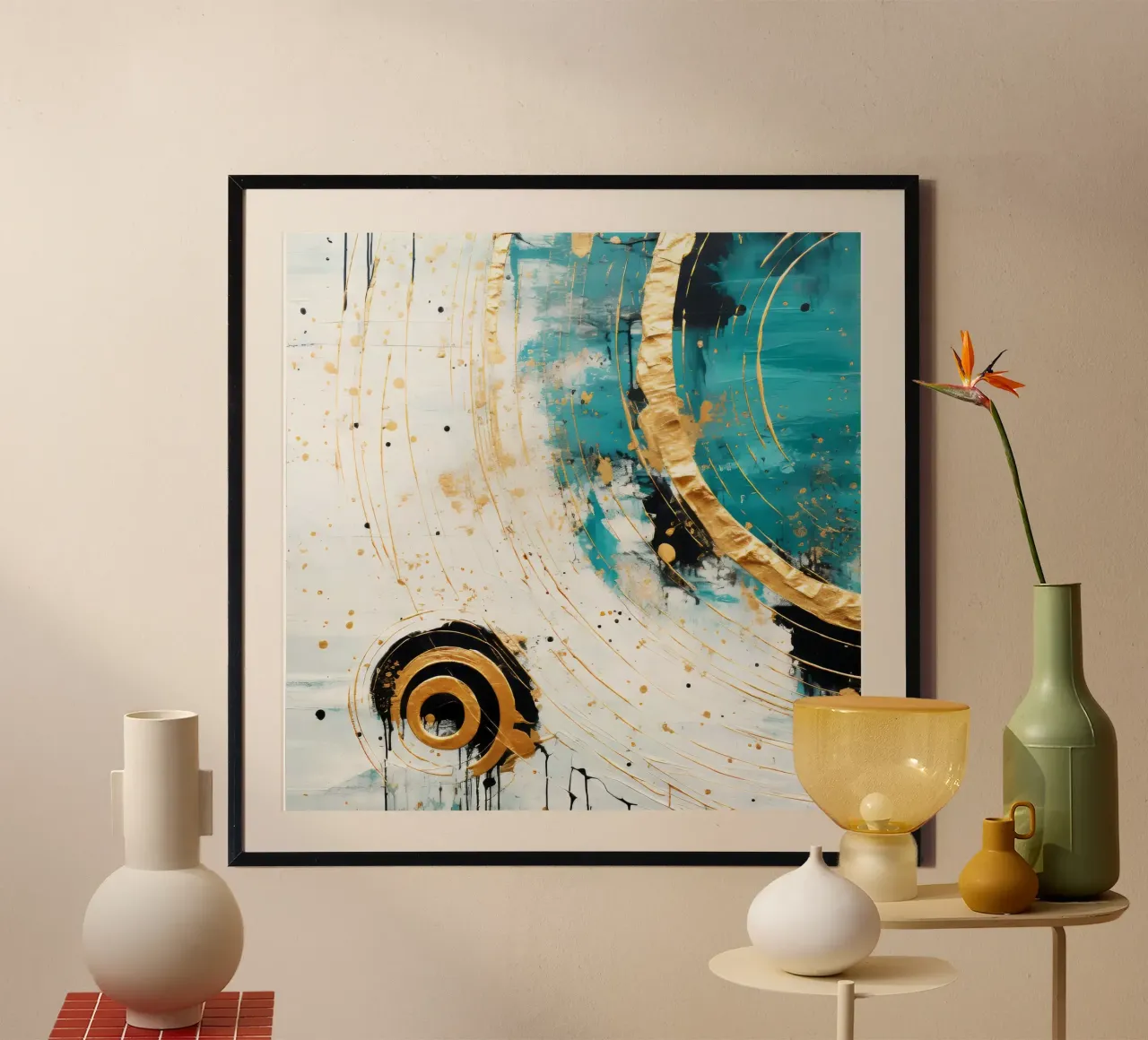 ABSTRAKTE KUNST Tettoia a cielo aperto poster da Melanie Viola