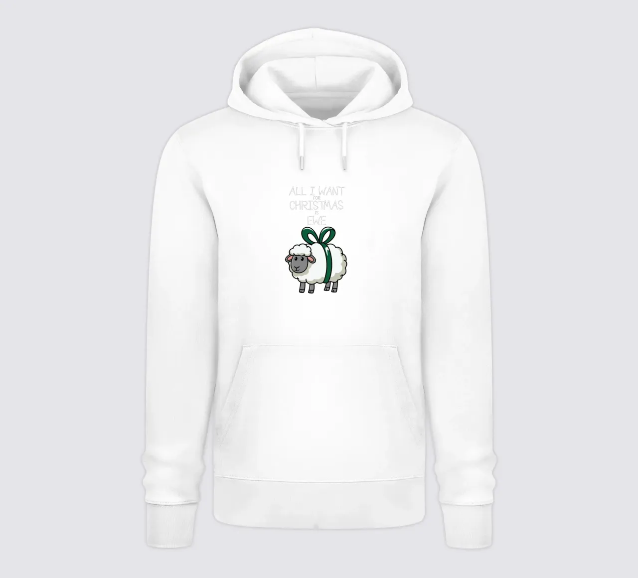 All I want for Christmas is ewe felpa con cappuccio da edsonramosart