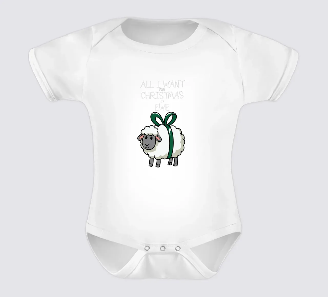 All I want for Christmas is ewe body neonato maniche corte da edsonramosart