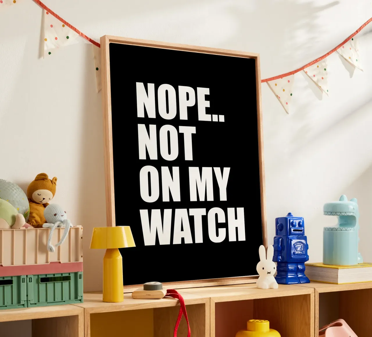Nope. Not on my watch canvas by happieeagle