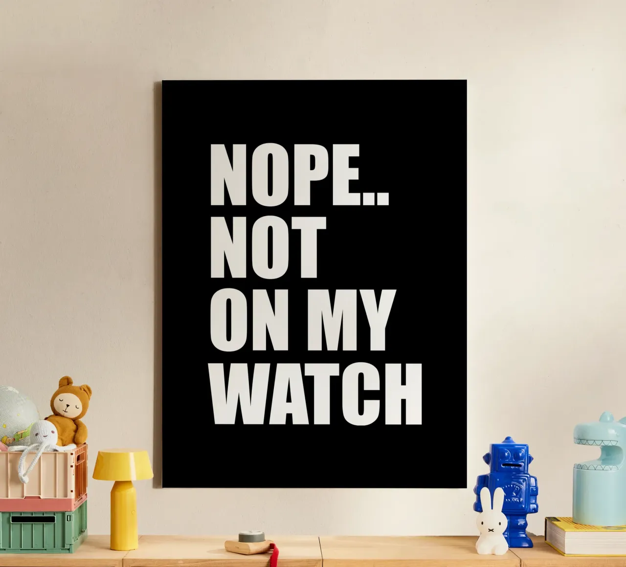 Nope. Not on my watch canvas by happieeagle