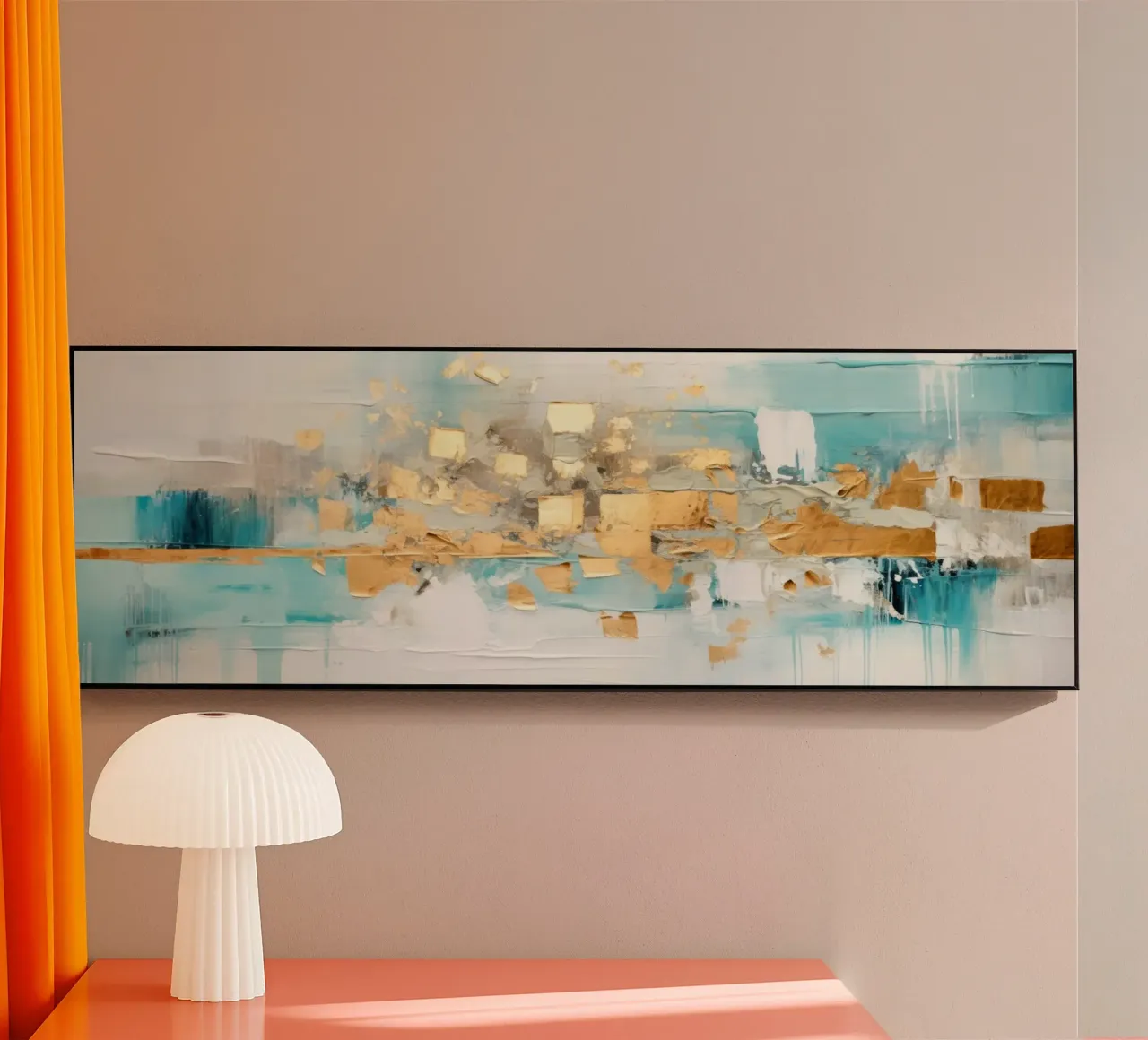 ABSTRAKTE KUNST Goldexplosion plexiglass da Melanie Viola