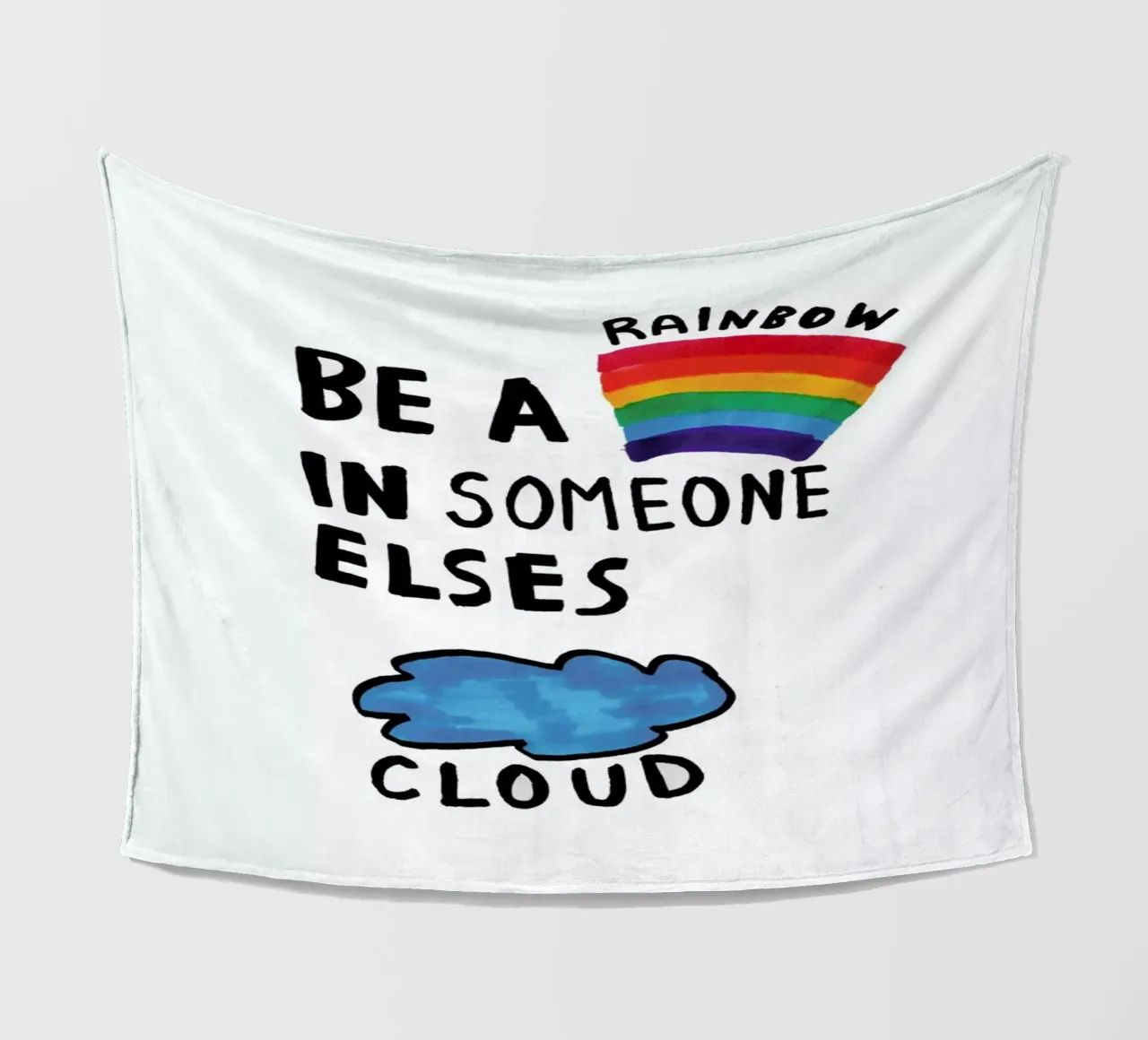 Be A Rainbow Fleecedecke von Vasare Nar