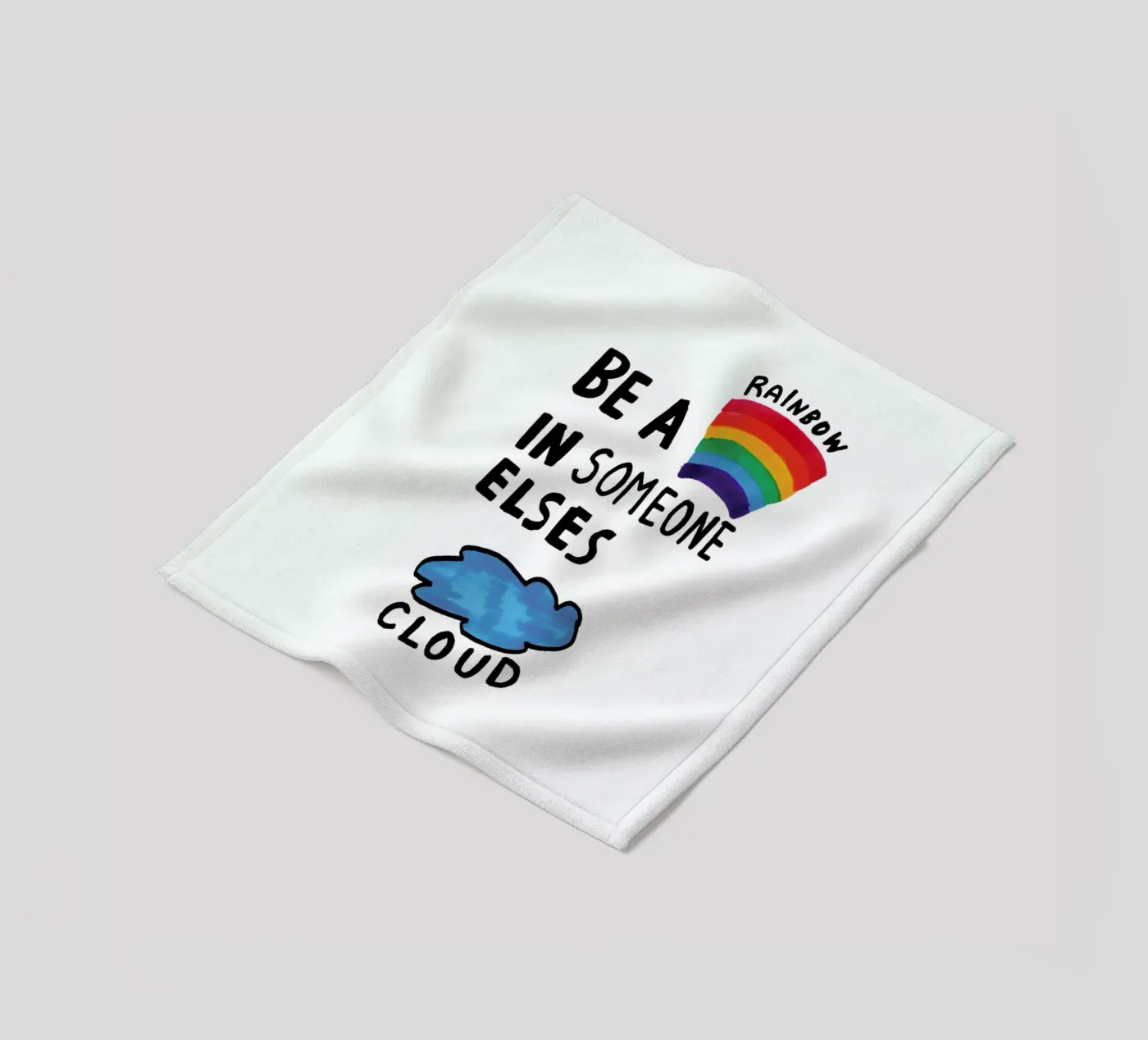Be A Rainbow Fleecedecke von Vasare Nar
