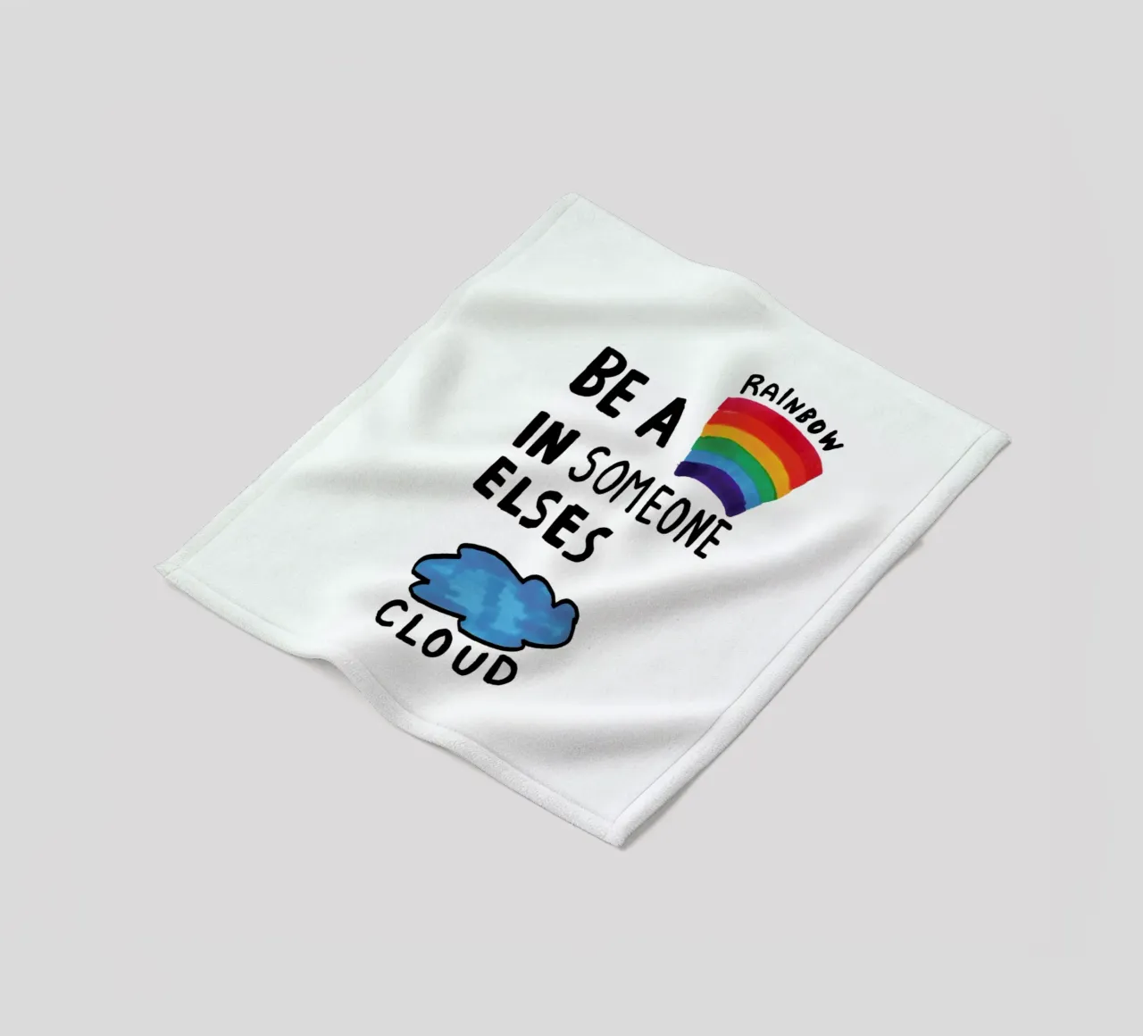 Be A Rainbow Fleecedecke von Vasare Nar