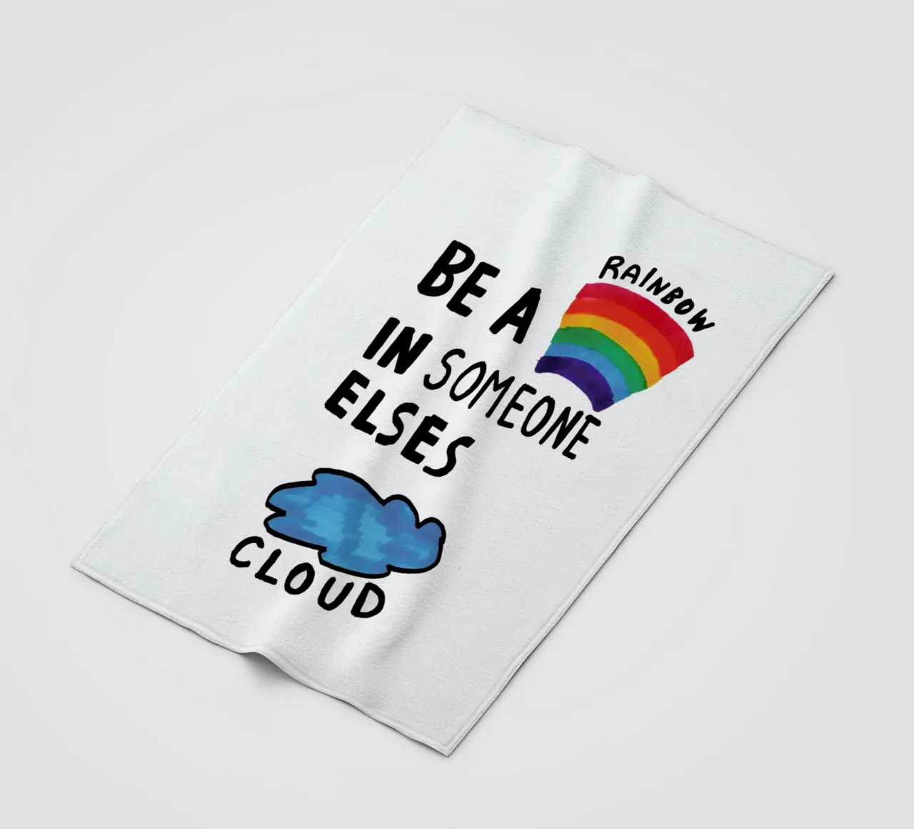 Be A Rainbow Fleecedecke von Vasare Nar