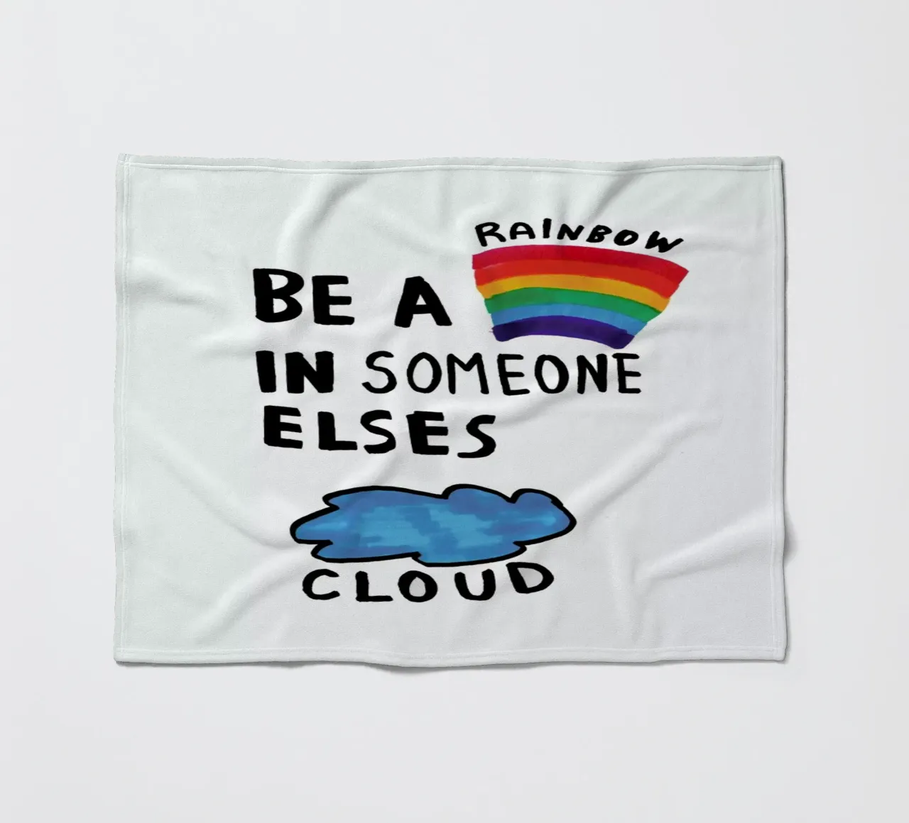 Be A Rainbow Fleecedecke von Vasare Nar