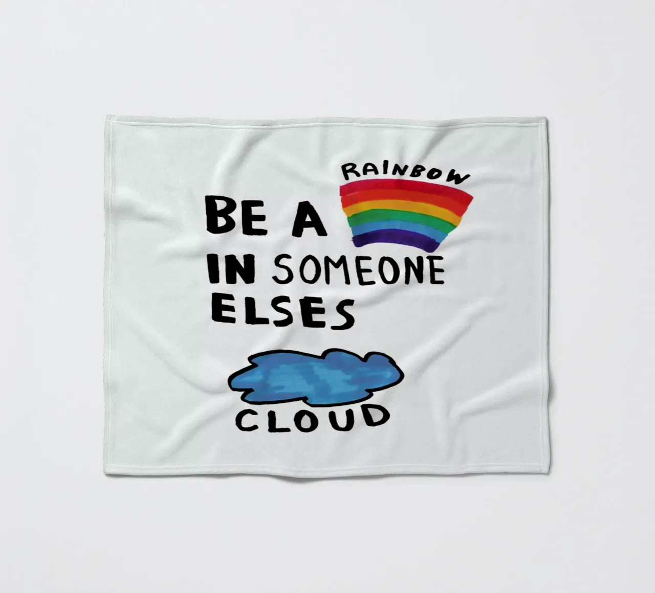 Be A Rainbow Fleecedecke von Vasare Nar