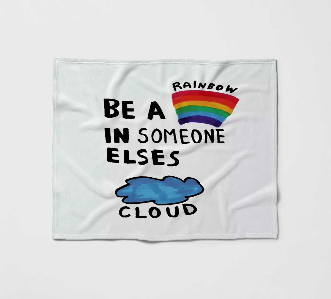 Be A Rainbow Fleecedecke von Vasare Nar