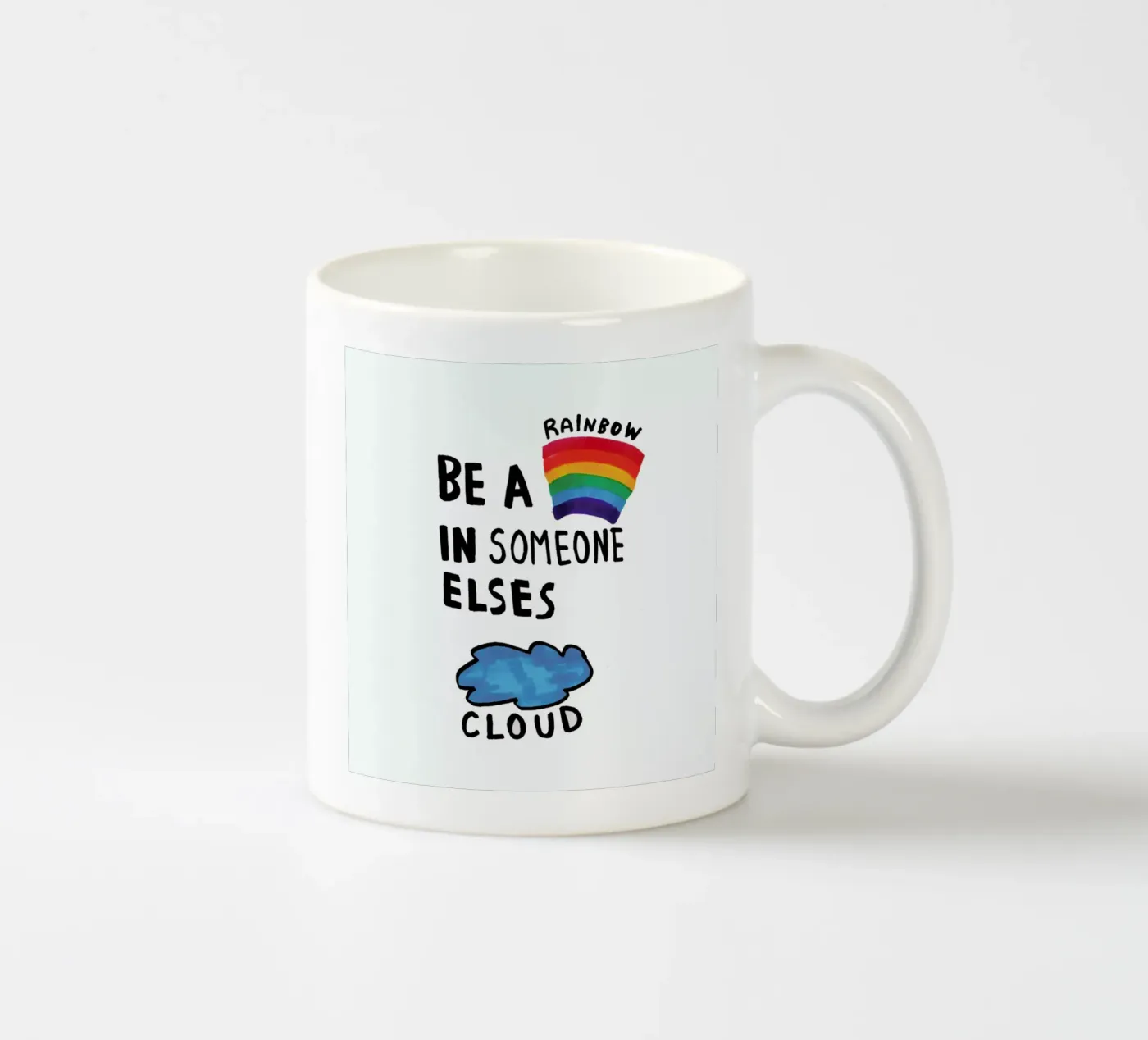 Be A Rainbow ceramic mug by Vasare Nar
