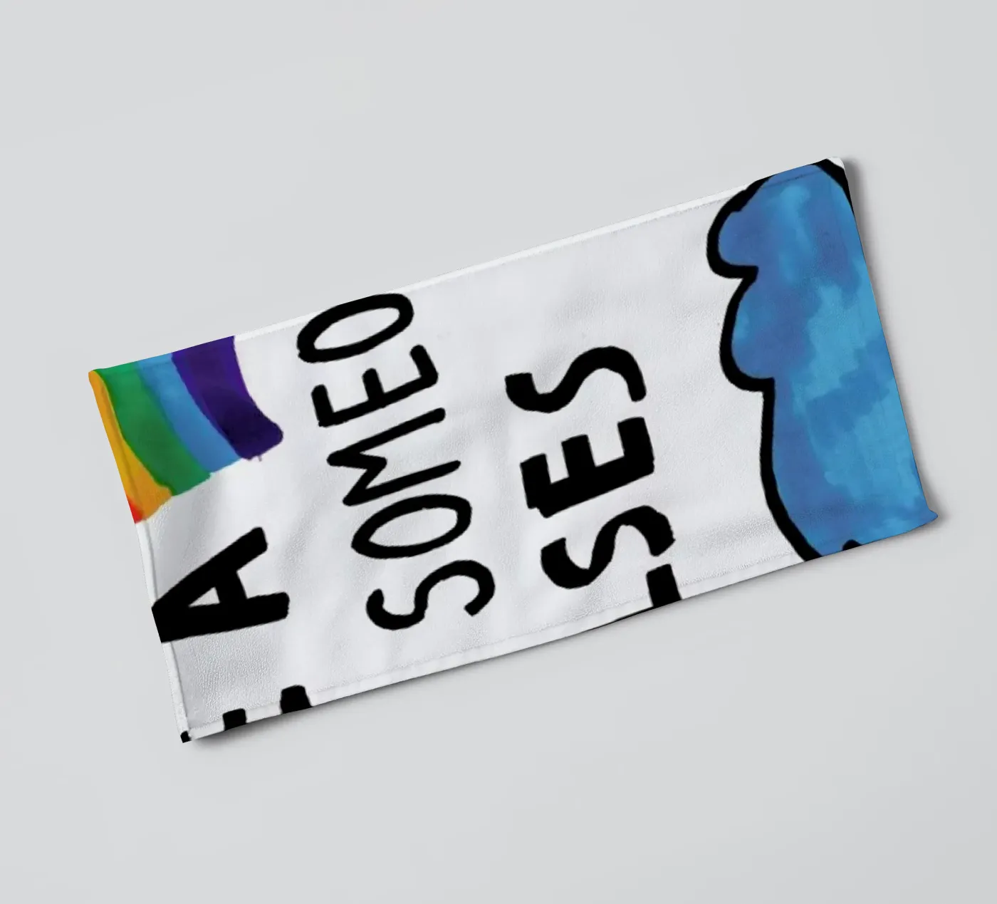 Be A Rainbow badhanddoek van Vasare Nar